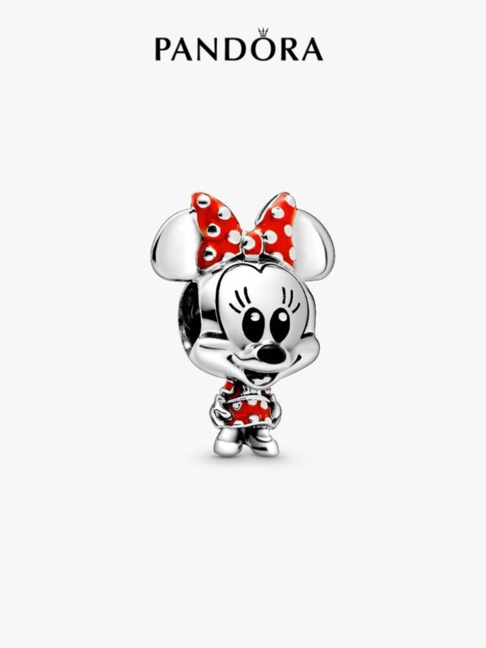 Pandora Disney Minnie Mouse Dotted Dress & Bow Charm